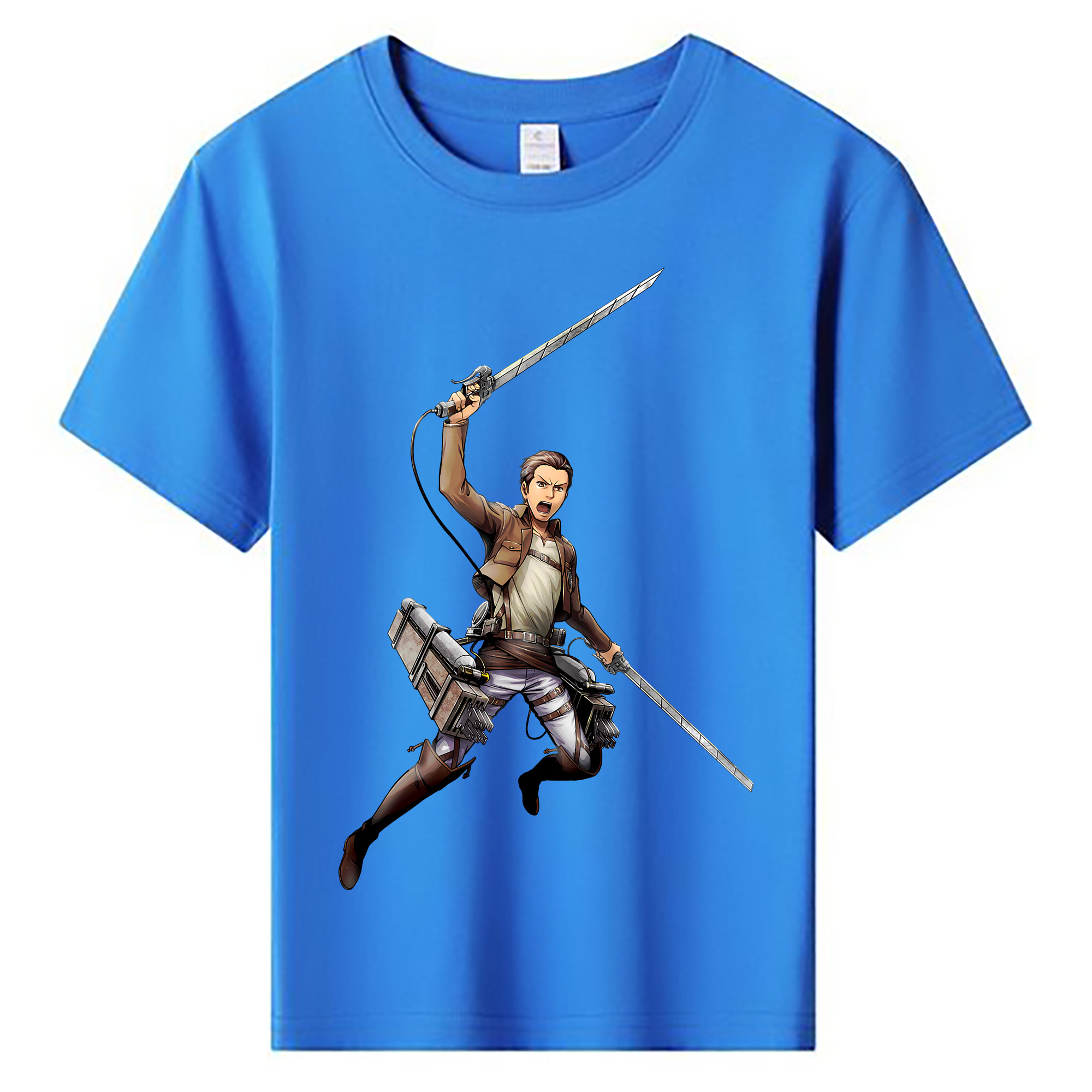 （画像用） 進撃の巨人 Attack on Titan 綿100％キッズTシャツ（フロントプリント）